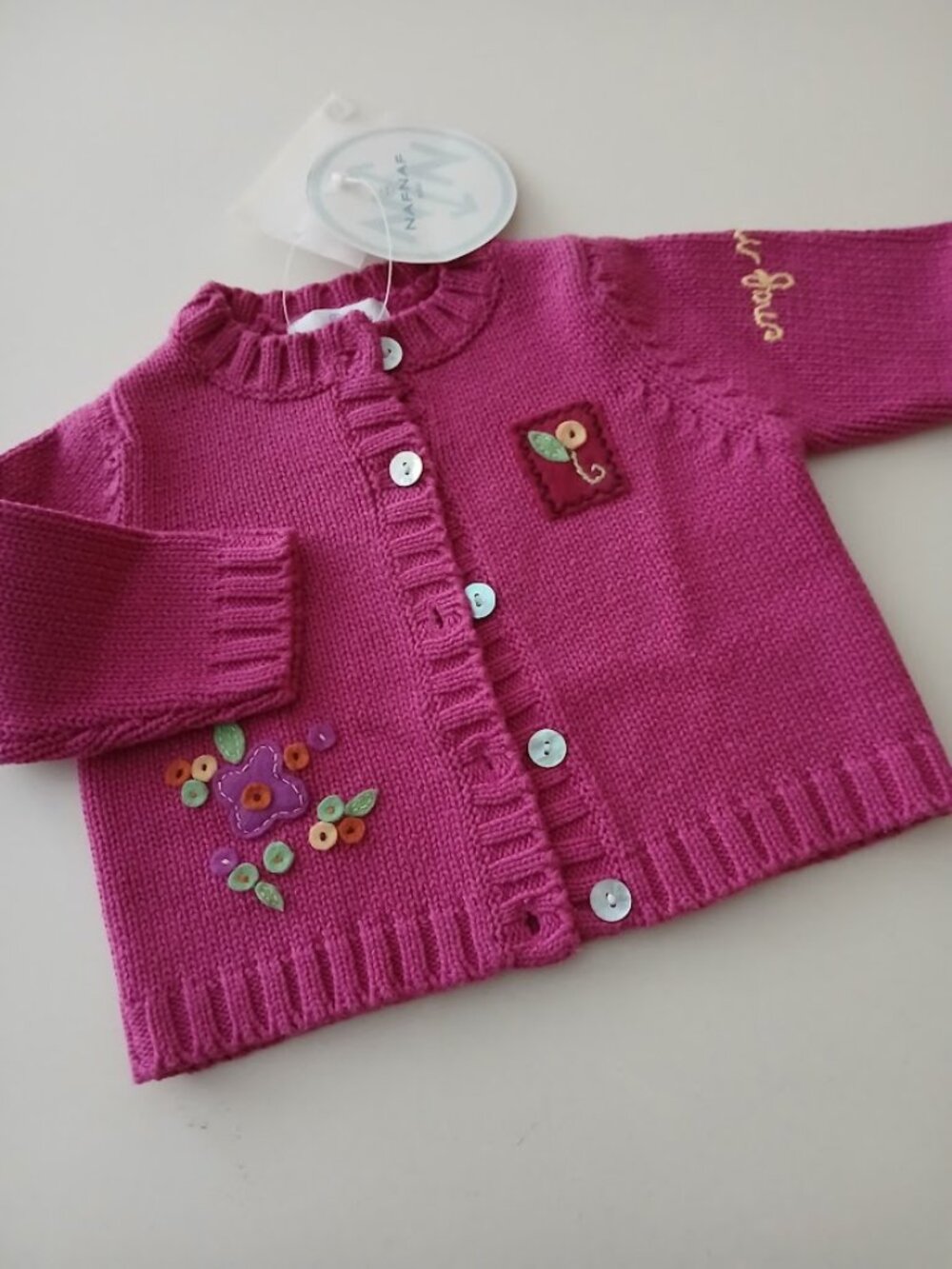 NAF NAF Bebe - Cardigan - made in FRANCE - 3 mo - NEW